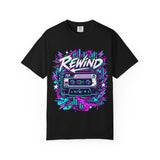 Rewind Cassette Tape T-Shirt – Vintage 80s Music Graphic Tee