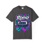 Rewind Cassette Tape T-Shirt – Vintage 80s Music Graphic Tee