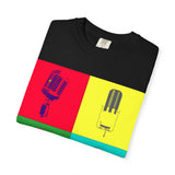 Of Mics And Men T-Shirt – Vintage Microphone Music Graphic Tee