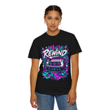 Rewind Cassette Tape T-Shirt – Vintage 80s Music Graphic Tee