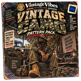 Vintage Camo Patterns Pack Vol. 1 – Photoshop Text Styles