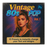 80’s Pop Text Style Pack Vol. 1